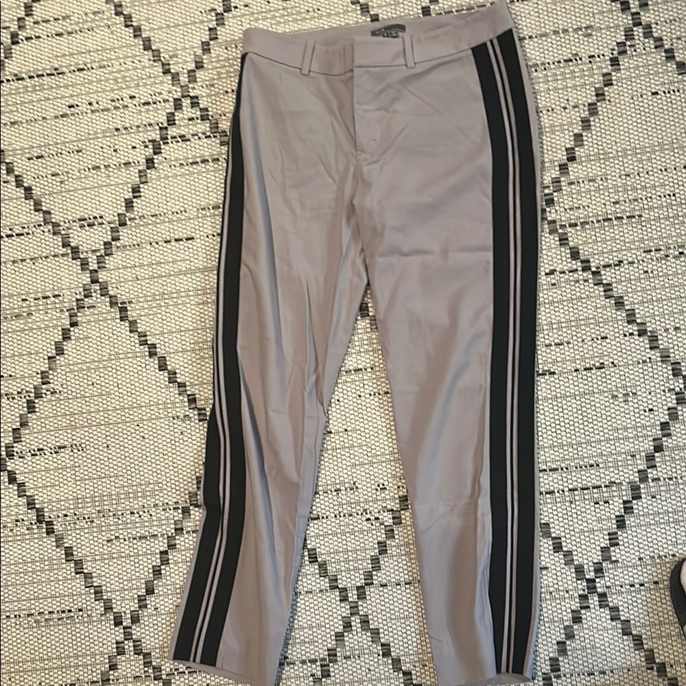 Vince Gray Pants with Black Stripes